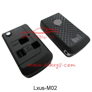 Lexus 3 Buttons modified flip key shell No Button