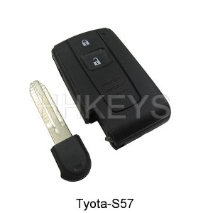 Toyota Crown 2 button smart key remote shell with TOY43 blade