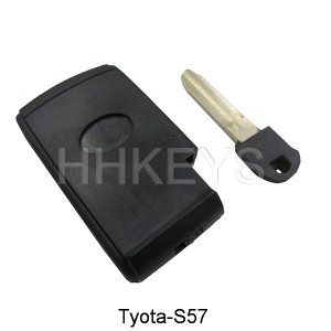 Toyota Crown 2 button smart key remote shell with TOY43 blade