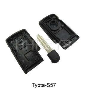 Toyota Crown 2 button smart key remote shell with TOY43 blade