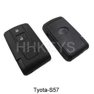 Toyota Crown 2 button smart key remote shell with TOY43 blade