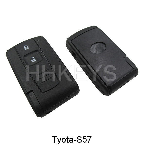 Wholesale Car Key Copy Machine -
 Toyota Crown 2 button smart key remote shell with TOY43 blade – Hou Hui