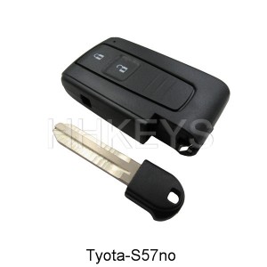 Toyota Crown 2 button smart key remote shell with TOY43 blade with no logo