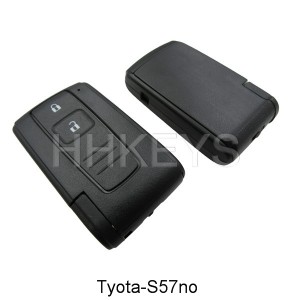 Toyota Crown 2 button smart key remote shell with TOY43 blade with no logo