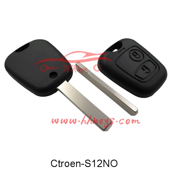 Citroen C3 2 Buttons 307 Remote Key Shell No Logo