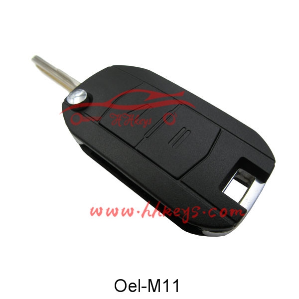 Opel 2 ປຸ່ມແກ້ໄຂ Flip Remote Key Fob (YM28)