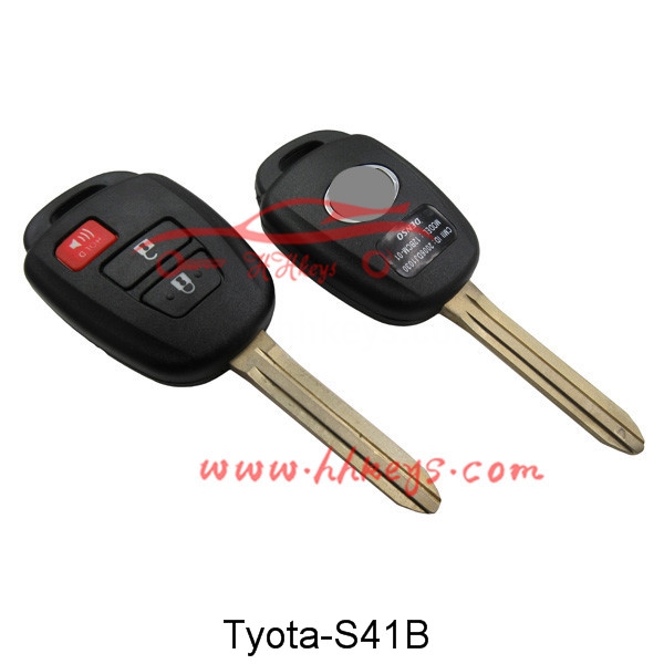 Top Quality Automatic V8 X6 Key Cutting -
 Toyota 2+1 Buttons Remote key shell – Hou Hui