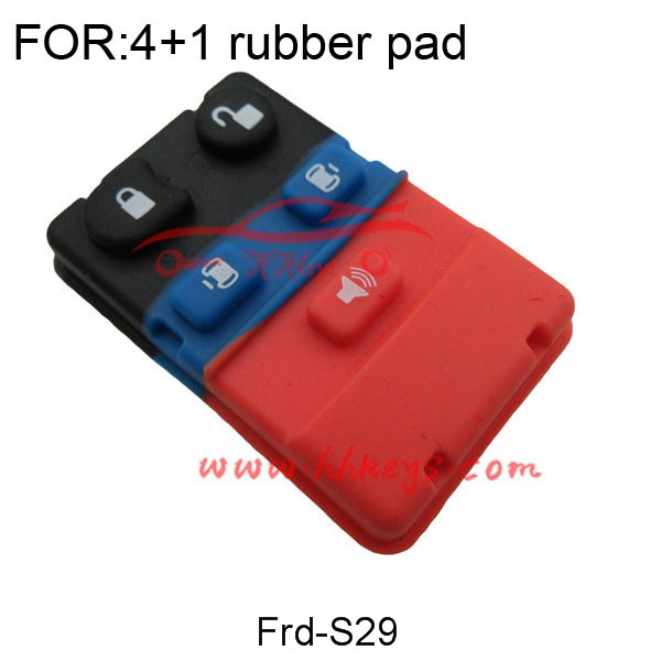 Ford 4+1 Buttons Remote rubber pad