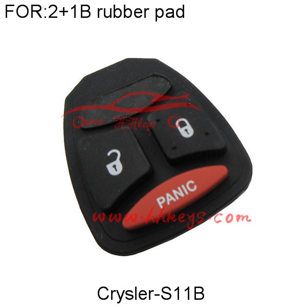 Chrysler 2+1 Buttons Remote Rubber pad