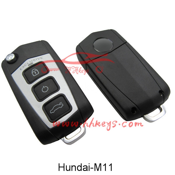 Hyundai 3 Buttons Modified Flip Key Shell (Korea Style) Right Blade