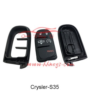 Chrysler 4+1 Buttons Remote key shell
