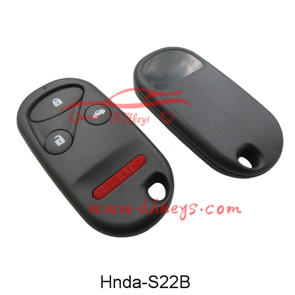 Honda 3+Panic Button Remote Key Shell (No Battery Place, No Logo)