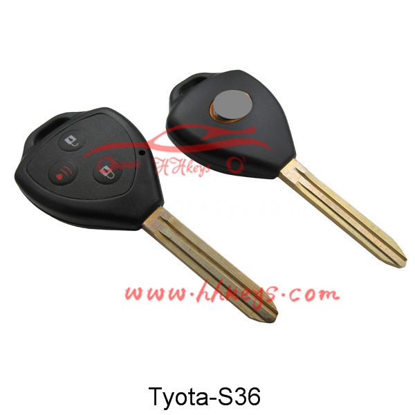 Toyota 2+1 Buttons Remote key shell