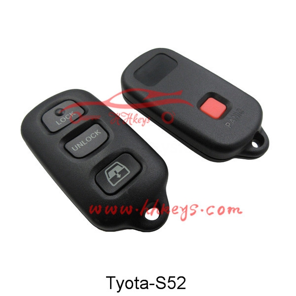 New Fashion Design for Blank Car Key -
 Toyota 3+1 Buttons Remote key shell – Hou Hui