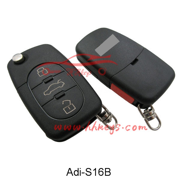 Manufacturing Companies for Car Remote Shell -
 Audi 3+1 Buttons Flip Key Shell With 1616 Battery Holder(CR1616) – Hou Hui