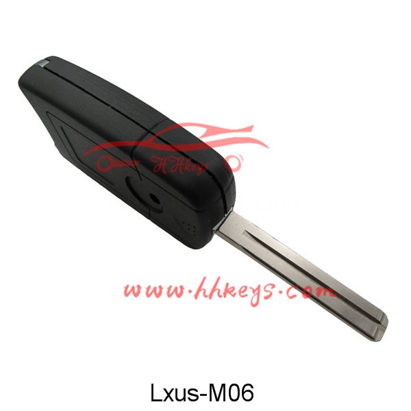 Factory making Automatic X6 Key Cutting Machine -
Lexus no button rubber pad 2 Buttons modified flip key shell with logo – Hou Hui detail pictures