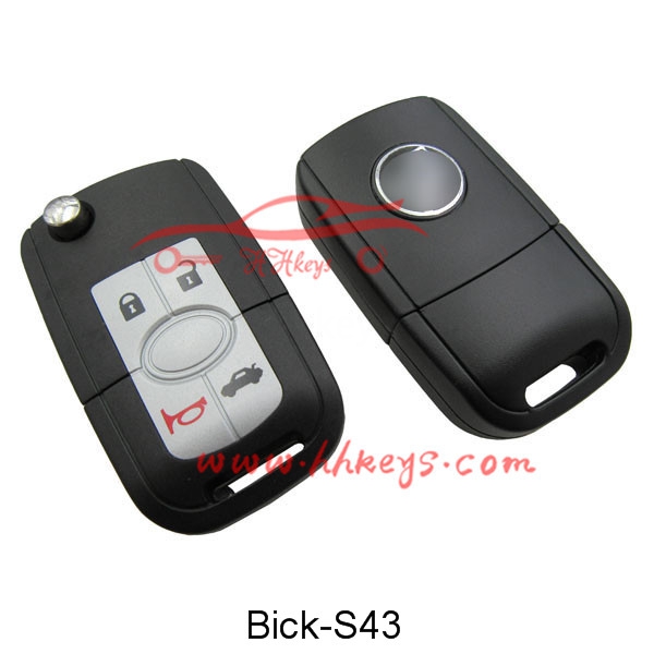 Buick Excelle 3+1 Buttons Flip Key Shell