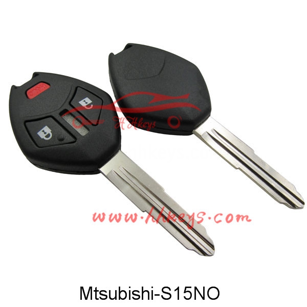 Mitsubishi 2+1 Buttons Remote Key Shell With Right Blade And Button No Logo