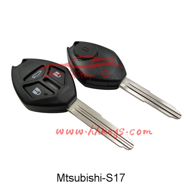 Mitsubishi 3 Buttons Remote Key Shell With Right Blade And Button