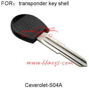 Chevrolet Evio Transponder Key Shell With Right Blade With Logo
