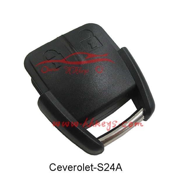 Factory wholesale Old Car Keys -
 Chevrolet 2 Button Remote Key Part With Sticker(With Battery Place) – Hou Hui