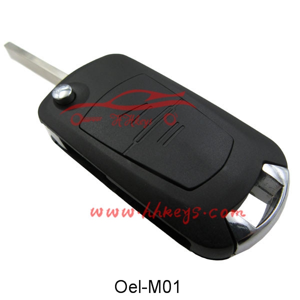 Opel 2 Button Modified Flip Remote Key Shell (HU100)