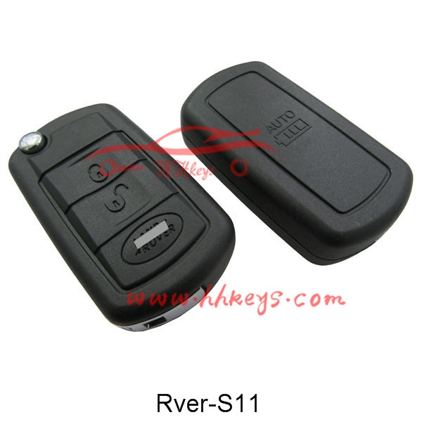 Land Rover 3 Button Flip Remote Key Fob Words on the side(HU101 Blade)