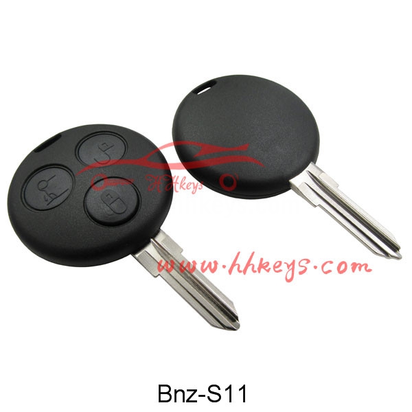 Benz Smart Fortwo 3 Button Remote Key Shell No Logo