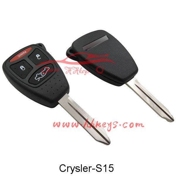 Wholesale Car Key Copy Machine -
 Chrysler 3+1 Buttons Remote key shell – Hou Hui