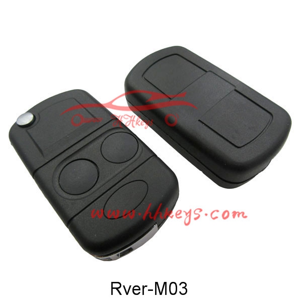 Land Rover 2 Poga Modificētā Flip Key Shell ar labo Blade