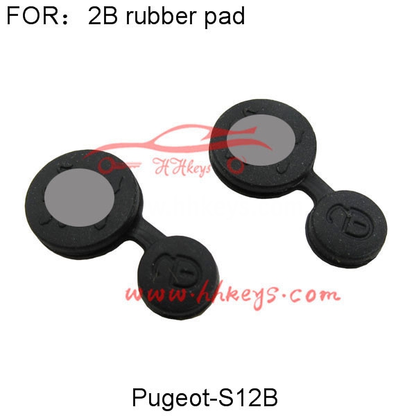 Peugeot 2 Button Rubber Pad