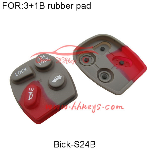 Buick 3+1 Buttons Rubber pad