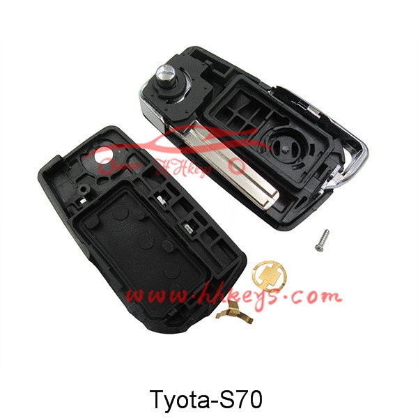 Toyota 3 Buttons flip key shell