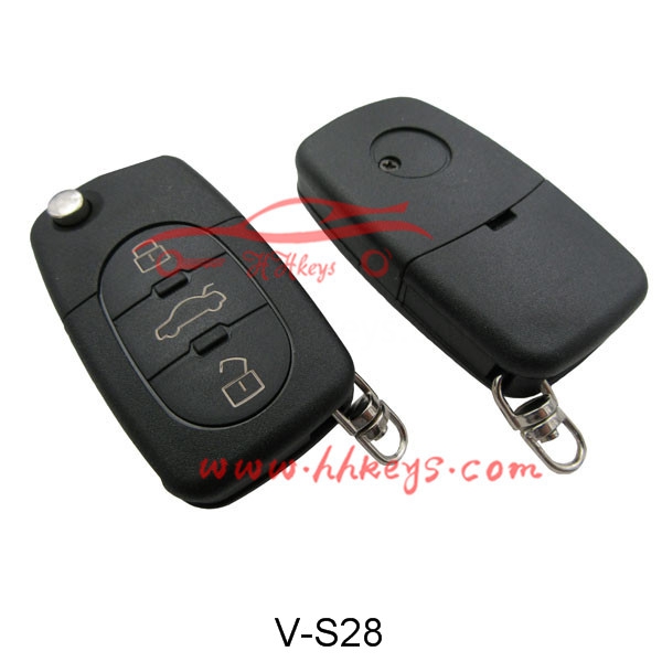 VW 3 Inkinobho Flip Round Remote Key Shell