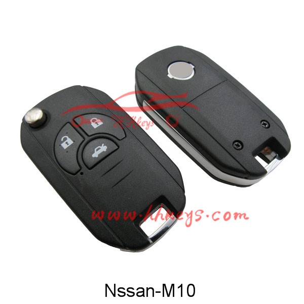 Nissan 3 Knoppen oanpast flip key shell