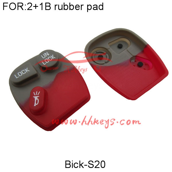 Buick 2+1 Button Rubber Pad