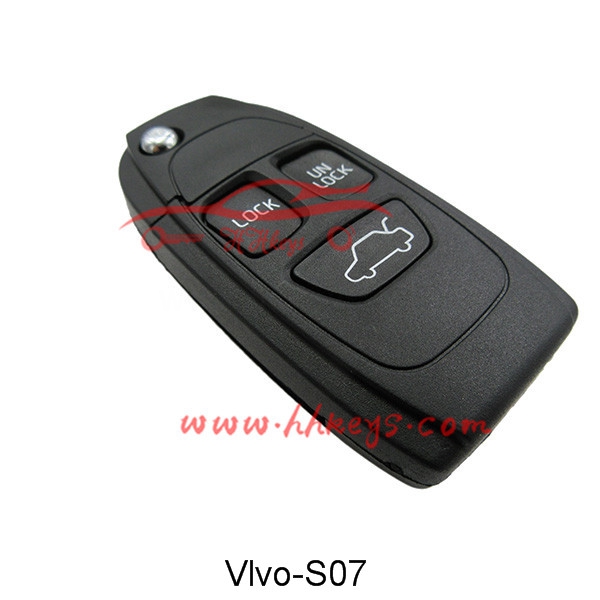 Volvo 3 Button Flip Remote Key Shell