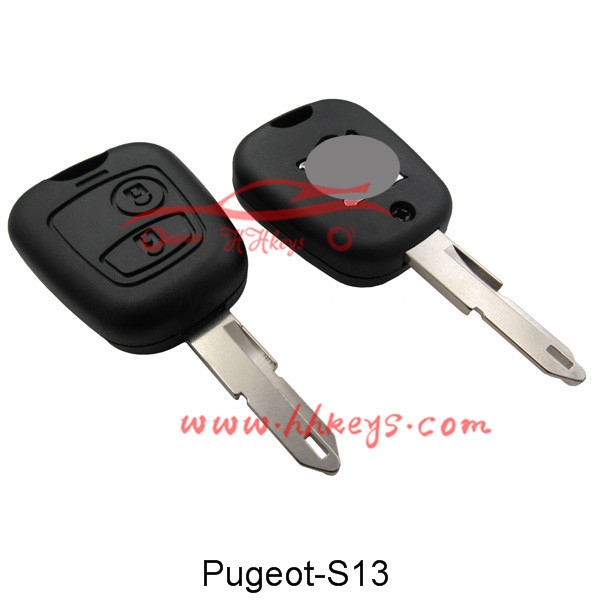 Peugeot 206 2 buttons remote key shell