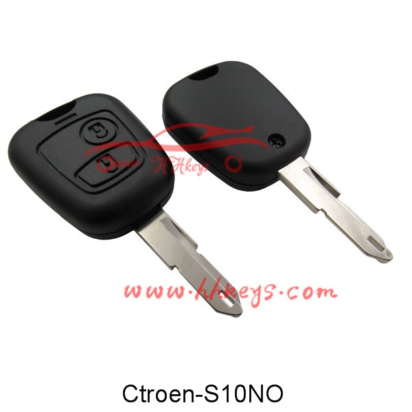 Citroen 2 Buttons Remote Key Shell (NE72 Blade) No Logo
