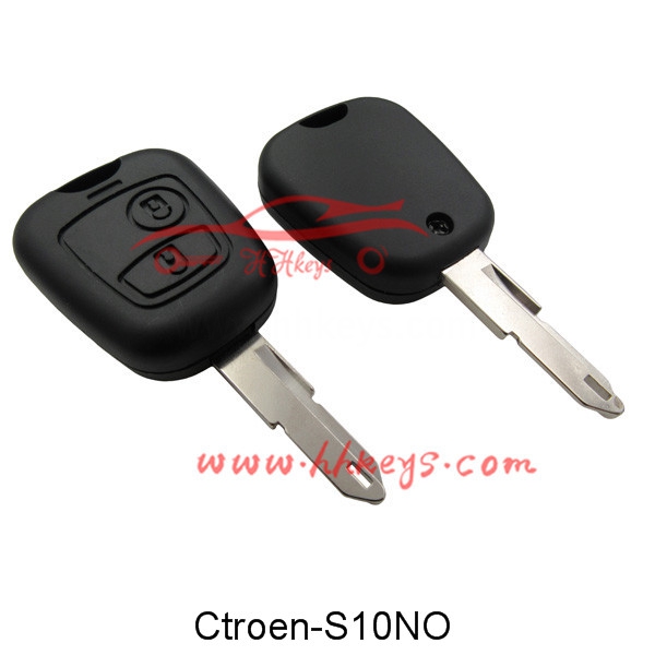 Citroen 2 Buttons từ xa chính Shell (NE72 Blade) No Logo