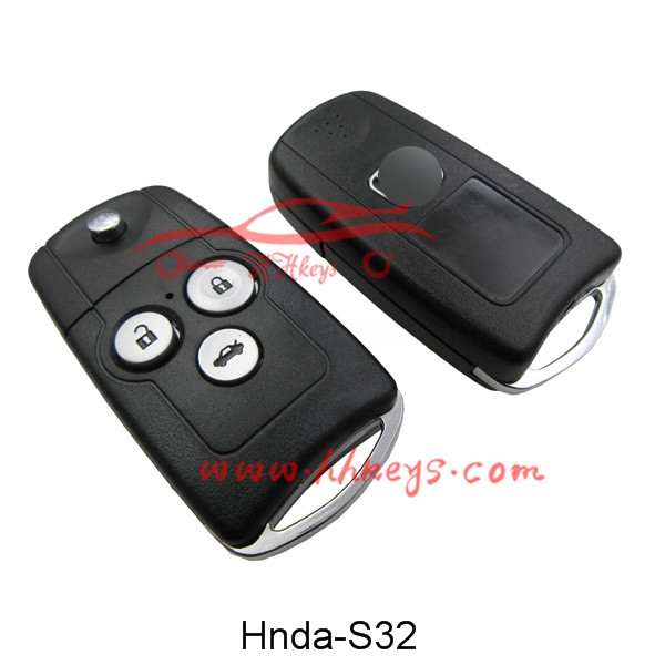 Honda 3 Button Flip Remote Key Blank