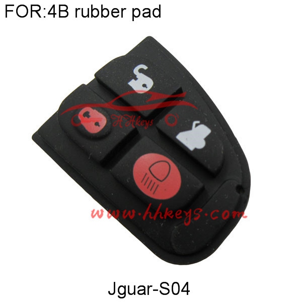 Jaguar 4 botones de la almohadilla de goma remoto para el reemplazo
