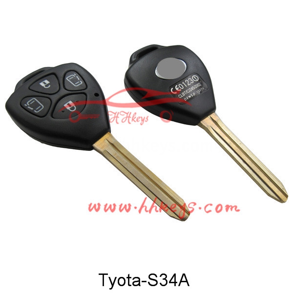 Lowest Price for Auto Key Remote -
 Toyota 4 Buttons Remote key shell – Hou Hui