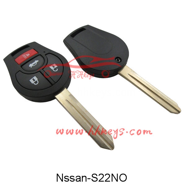 2017 New Style Remote Entry Key -
 Nissan 3+1 Buttons remote key shell no logo – Hou Hui