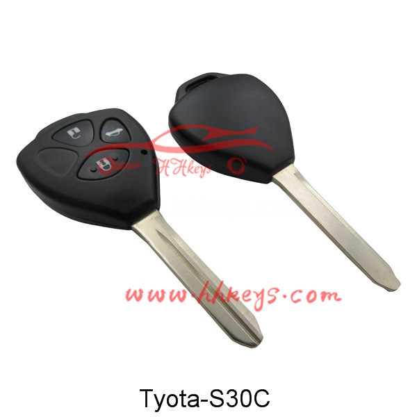 Factory making Automatic X6 Key Cutting Machine -
 Toyota 3 Buttons Remote key shell – Hou Hui