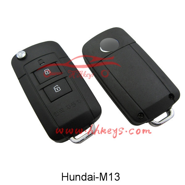 China New ProductCar Key Clone Machine -
 Hyundai Yuet 2 Buttons Modified Flip Key Shell With Left Blade – Hou Hui