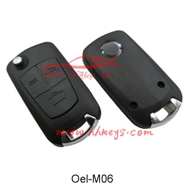 Opel 3 Button Modified Flip Remote Key Shell (HU100)