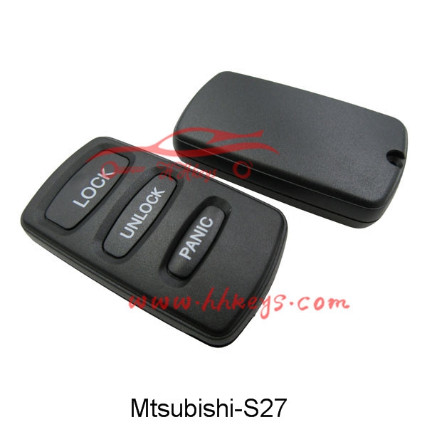 Mitsubishi 3 Buttons Remote Key Shell No Logo