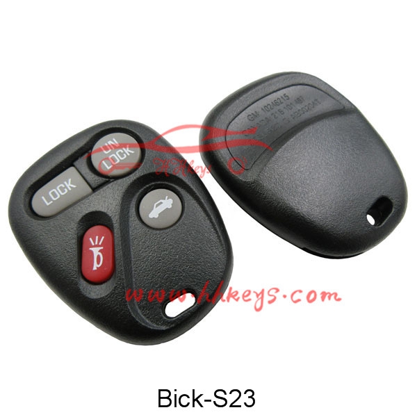 Reliable Supplier Transponder Key -
 Buick 3+1 Buttons Remote key shell – Hou Hui