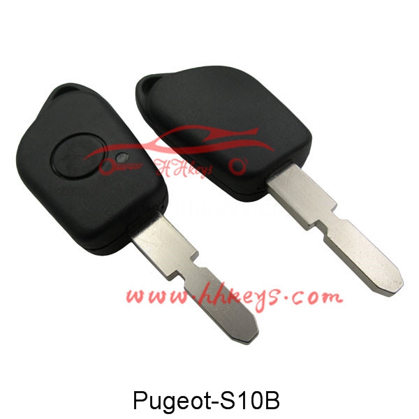 New style Peugeot 406 1 buttons remote key shell With Battery Place